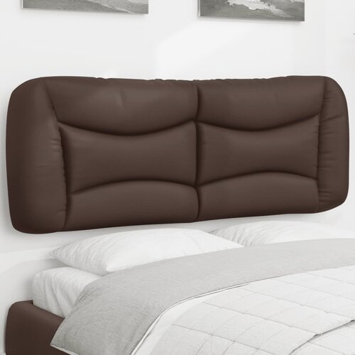 The Living Store Vzglavna stranica rjava 140 cm umetno usnje - Vzglavna Stranica, (21659086) Slike