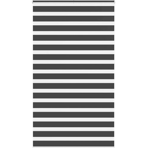 vidaXL idaxl zebra senčilo črna 125x230 cm tkanina širina 120,9 cm poliester Cene