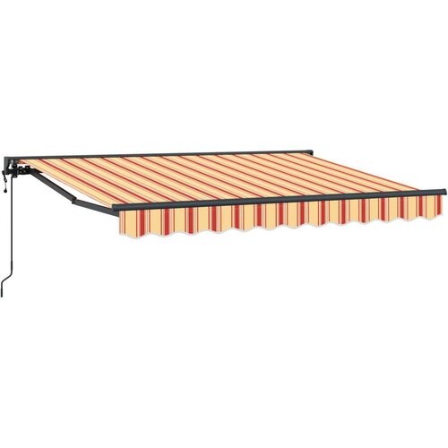  Električni zložljiv senčnik Rumena, Oranžna in Bela 3,5 x 2 m, (5000204456) Cene