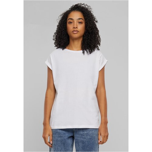 Urban Classics Women&amp;#039;s T-shirt with extended shoulder 2-Pack white+blue-purple Slike