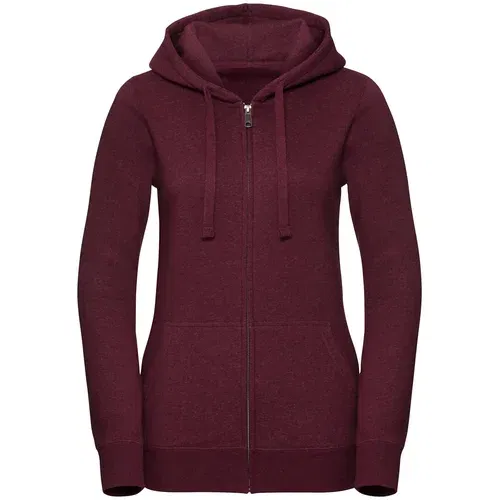 RUSSELL Women's Authentic Melange Zipped Hooded Sweat