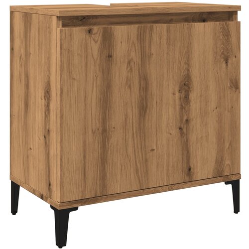 VidaXL Omarica za umivalnik artisan hrast 58x33x60 cm inženirski les, (22056504) Slike