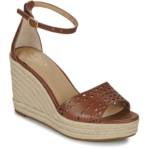 Polo Ralph Lauren Sandali & Odprti čevlji HAANA-ESPADRILLES-WEDGE Kostanjeva Cene