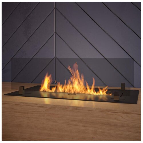  InFire - Ugrađeni bio kamin 8,5x60 cm 3,5kW crna Cene