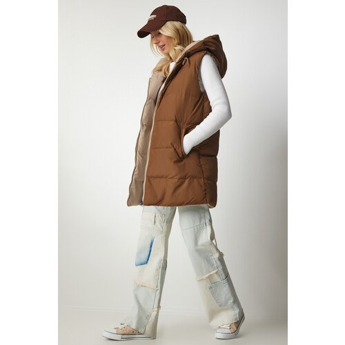  Vest - Beige - Puffer Slike