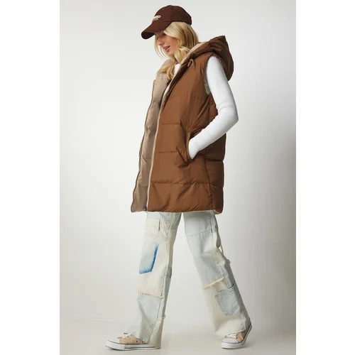 Happiness İstanbul Vest - Beige - Puffer