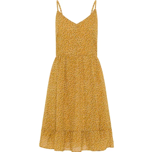 DreiMaster Vintage Ljetna haljina tamo žuta / zelena / bijela