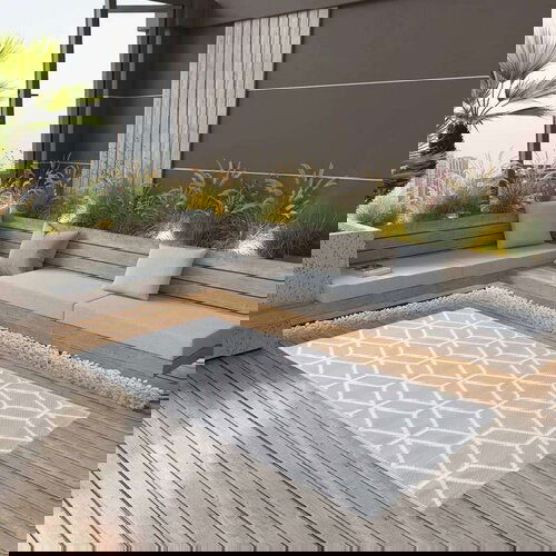 Vanjski tepih sivi 160 x 230 cm PP Slike
