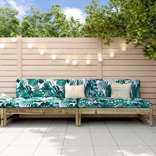 VidaXL Srednja vrtne sofe 2 kom 120 x 80 cm od impregnirane borovine Slike