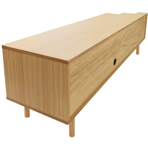 Woodman TV omarica v hrastovem dekorju v naravni barvi 189x50x44 cm Shift &amp;ndash; Slike