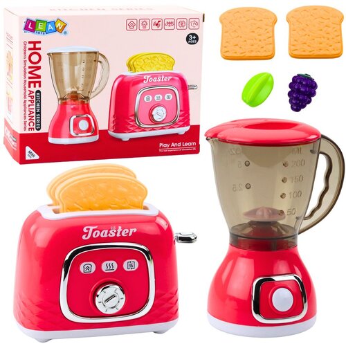  Set kuhinjskih aparata, toster, blender, svjetla, zvukovi ružičasti Slike