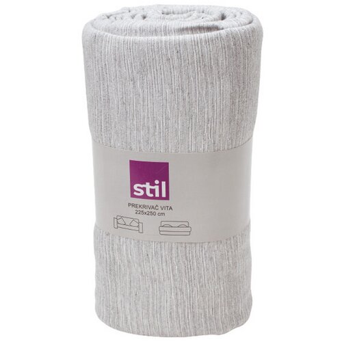 STIL prekrivač vita sivi 225x250 cm Slike