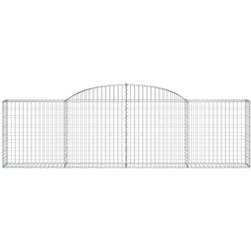  Lučne gabionske ko&amp;scaron;are 5 kom 300x30x80/100 cm pocinčano željezo Slike