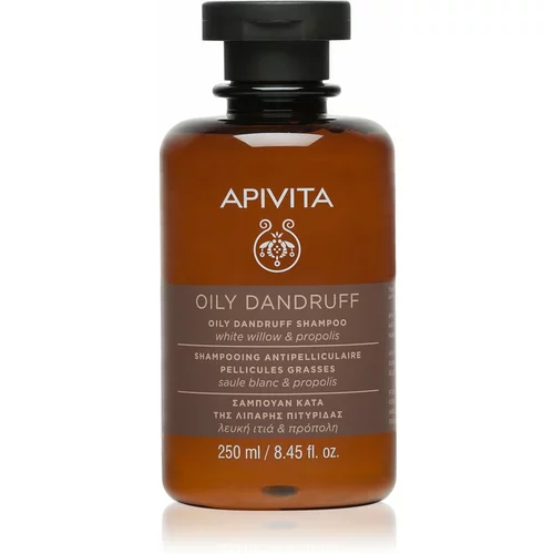Apivita Holistic Hair Care White Willow & Propolis šampon protiv peruti za masnu kosu 250 ml