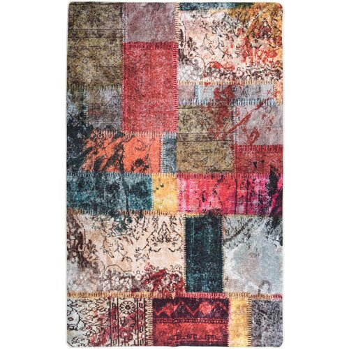 VidaXL Pralna preproga Patchwork 160x230 cm večbarvna protizdrsna Slike