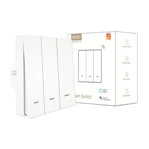 Moes® zs-b-eu3-wh-ms pametni prekidac eu sa 3 prekidaca beli ( 400-1173 ) Cene
