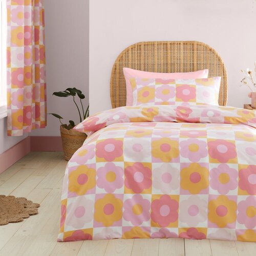 Catherine Lansfield Dječja posteljina za krevet za jednu osobu 135x200 cm Retro Daisy &amp;ndash; Slike