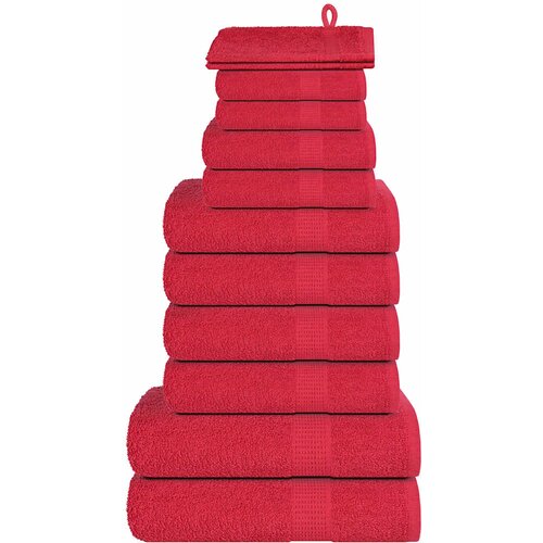  Set ručnika FROGN od 12 dijelova crveni 360 g/m² Cene
