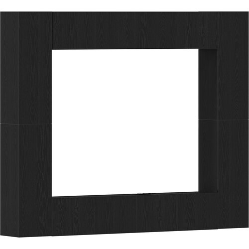 VidaXL 8-dijelni zidni TV ormar od crnog hrasta i konstruiranog drva, crni hrast TV stalak, 80x30x30 cm, od konstruiranog drva, montirani TV ormari - 2 kom, crni hrast, 30.5x30x90 cm, od konstruiranog drva Slike