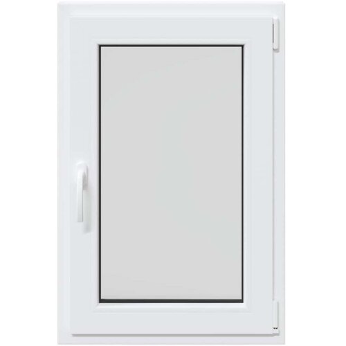  Prozor za podrum RISOR Bijeli 60 x 100 cm PVC i staklo - Bijeli 60 x 100 cm (trostruki sloj) Naginjanje i okretanje desno Slike