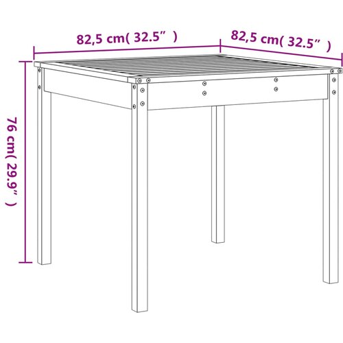  3-dijelni vrtni bistro set bijeli od masivne borovine Slike