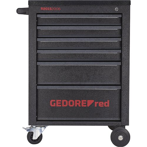Gedore Delavniški voziček MECHANIK, napolnjen, 6 predalov, 166 kosov, črne barve, VxŠxG 910 x 628 x 418 mm Cene