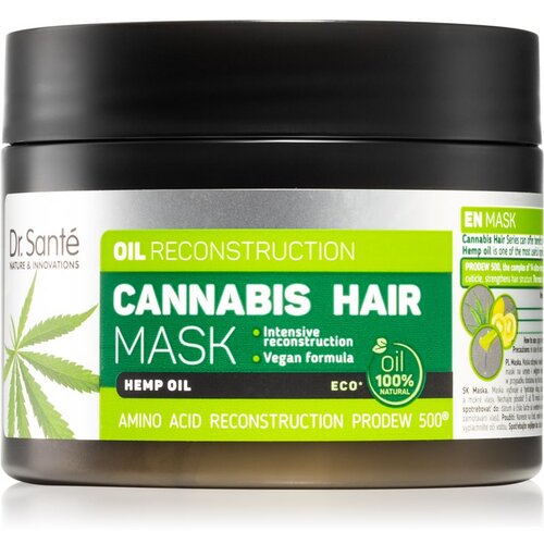 Dr. Sant&amp;eacute; Cannabis regeneracijska maska za po&amp;scaron;kodovane lase 300 ml Slike