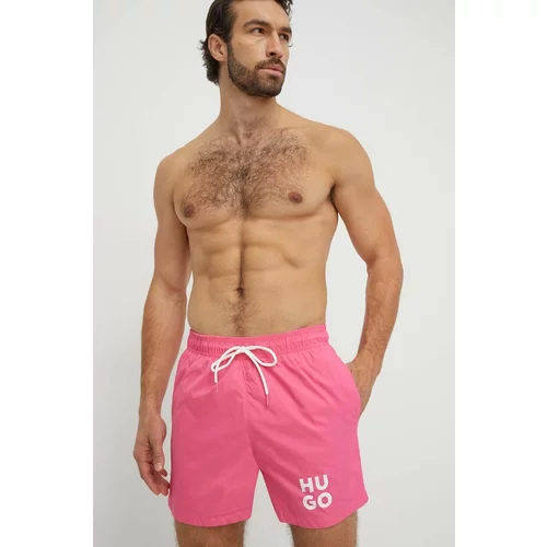 Hugo Kopalne kratke hlače roza barva