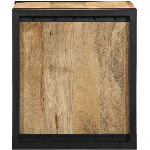 VidaXL Nočne omarice 2 kosa 40x35x40 cm Masivni neobdelan les Mango Slike