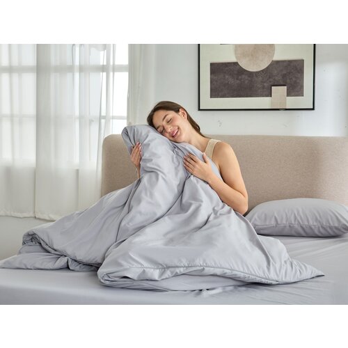 Dormeo Posteljnina Energy siva 140x200 cm Slike