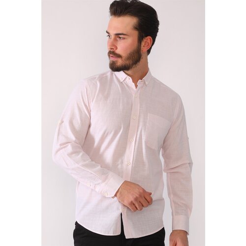 Dewberry G625 LINEN SHIRT-PINK Slike