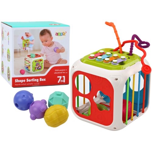  Edukativna kocka za bebe Sorter 7u1 - &amp;scaron;arena Slike