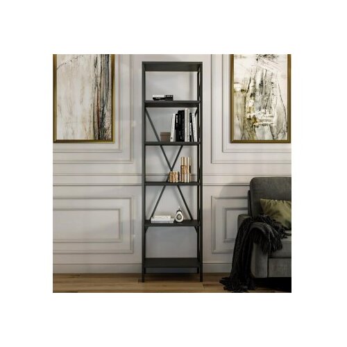 Hanah home polica za knjige suadiye - anthracite anthraciteblack bookshelf Slike