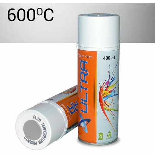 Ultra color spray 400ml srebrni 600 stepeni Slike