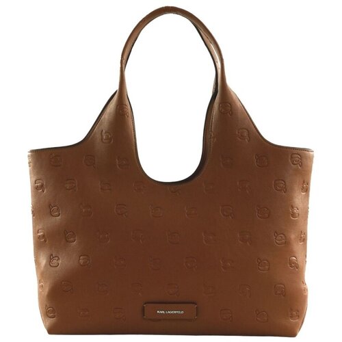 Karl Lagerfeld Nakupovalne torbe IKON MONOGRAM SOFT MD TOTE Kostanjeva Slike