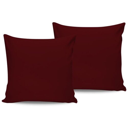  De Maroon Maroon Satin Pillowcase Set (2 Pieces) (FR) Cene