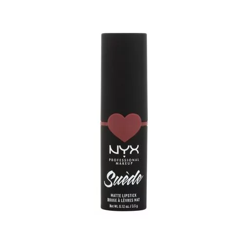NYX Professional Makeup Suède Matte Lipstick šminka z mat učinkom klasično rdečilo za ustnice šminka 3,5 g odtenek 27 Cannes za ženske