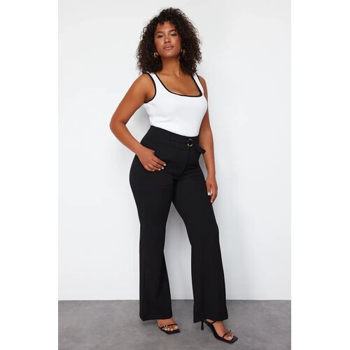 Trendyol Ženske pantalone Tbbss24Ar00030, Crne Cene