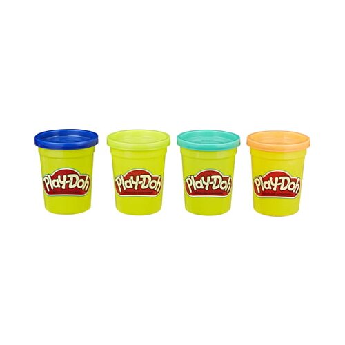 Playdoh 4-delni paket plastelina WILD (temno modra, limeta zelena, turkizna in oranžna) Cene