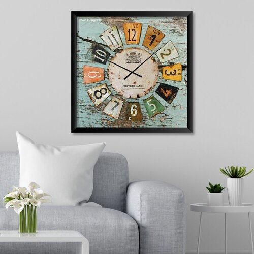 Wallity Dekorativni zidni sat STMDF12, 45x45 cm Cene