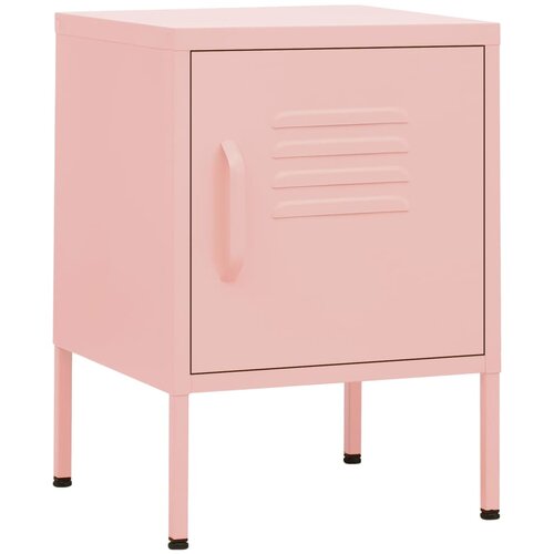 Maison Chic Nočna omarica - Nočna miza roza 35x35x51 cm jeklo, (21689140) Slike