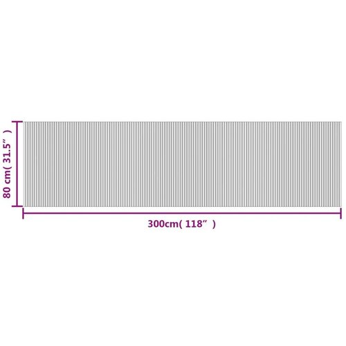  Pravokutni tamnosmeđi 80 x 300 cm od bambusa Slike