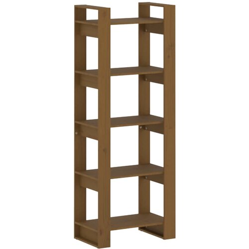 Maison Chic Knjižna omara - Knjižni regal medeno rjava 60x35x160 cm trden les, (21725073) Slike