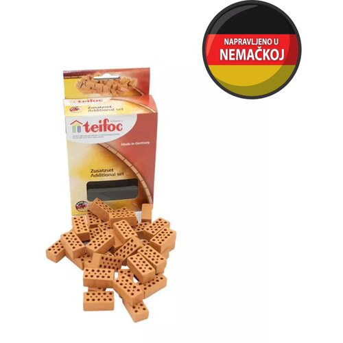 Teifoc Crvena cigla za kreativni set Graditelj Cene