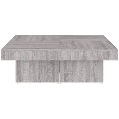  Stolić za kavu boja sivog hrasta 90x90x28 cm konstruirano drvo Slike