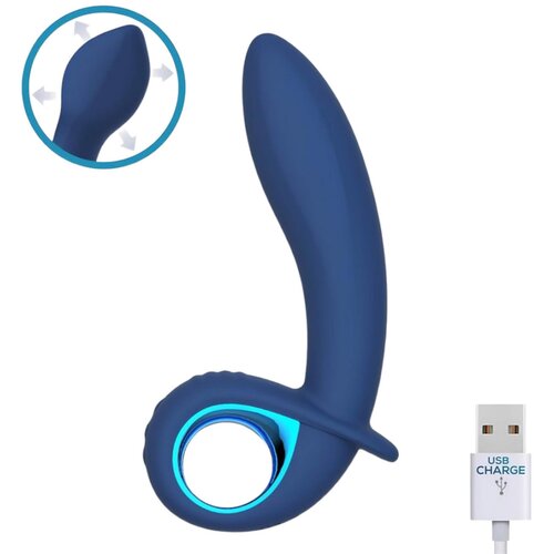 INTOYOU Palha - polnilni napihljivi vibrator (modra) Slike