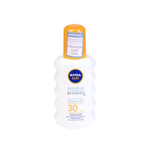 Nivea Sun Sensitive Protect Soothes SPF30 sprej za zaščito pred soncem za občutljivo kožo 200 ml Cene