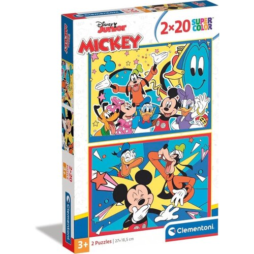 Clementoni puzzle 2x20 disney mickey ( CL24791 ) Slike