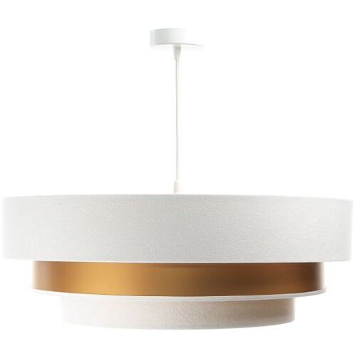  Luster na sajli TRINITI 1xE27/60W/230V bela/zlatna Slike