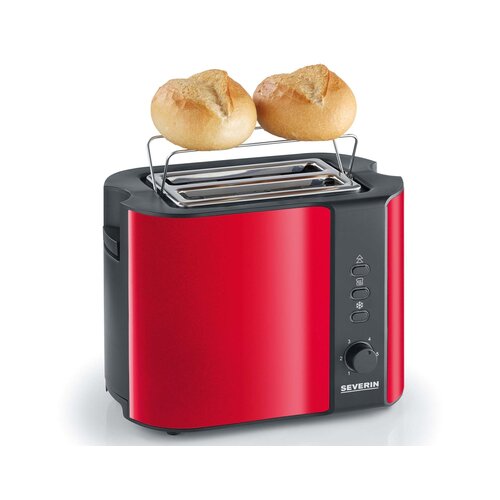 Severin AT2217 toaster, 2 rezini, rdeč Slike